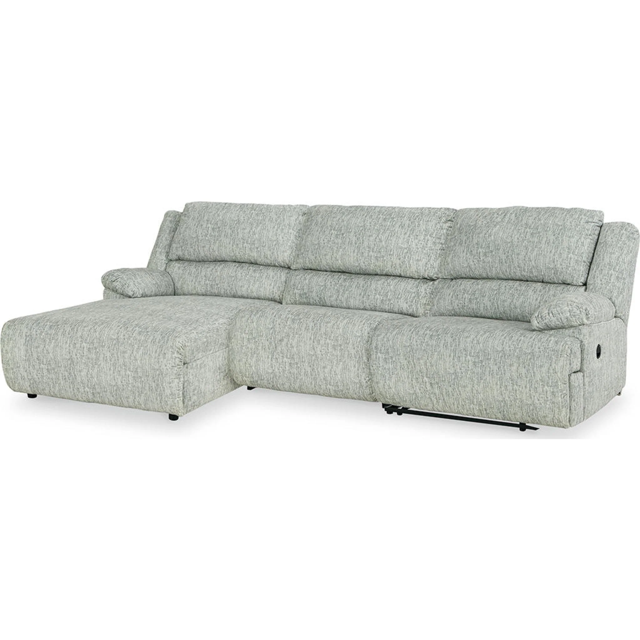 3 Piece Reclining Sofa Chaise - Image 8