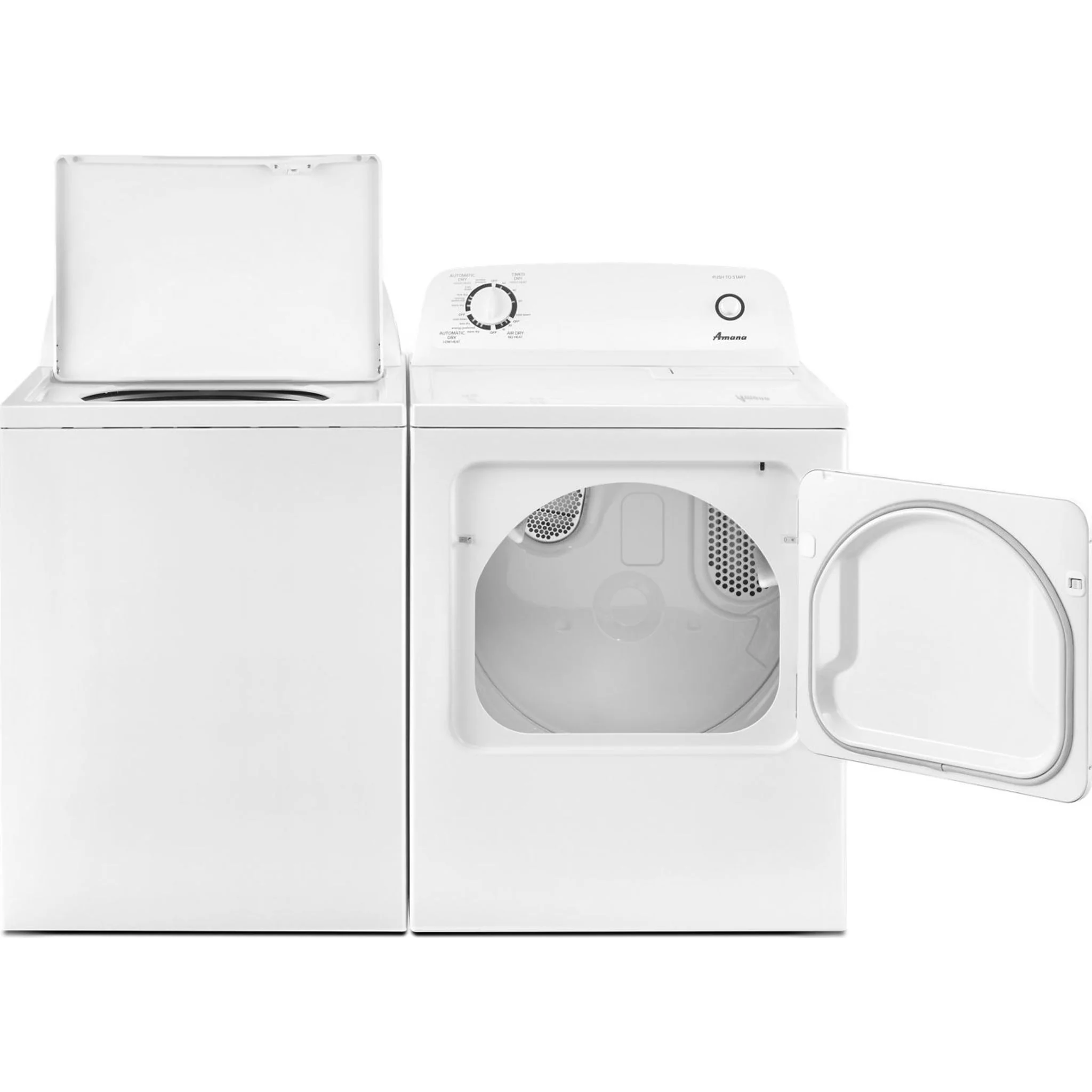 Amana 6.5 cu. ft. Top-Load Electric Dryer with Automatic Dryness Control -White (YNED4655EW) - Image 4