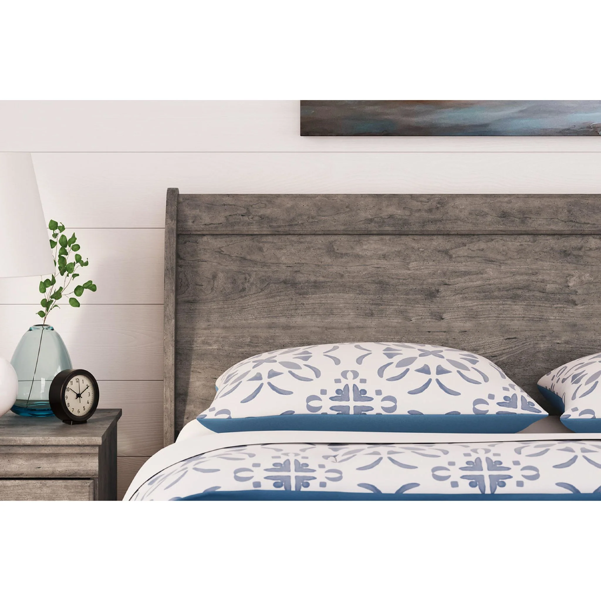 Bayzor 5 Piece King Panel Bedroom - Gray - Image 10