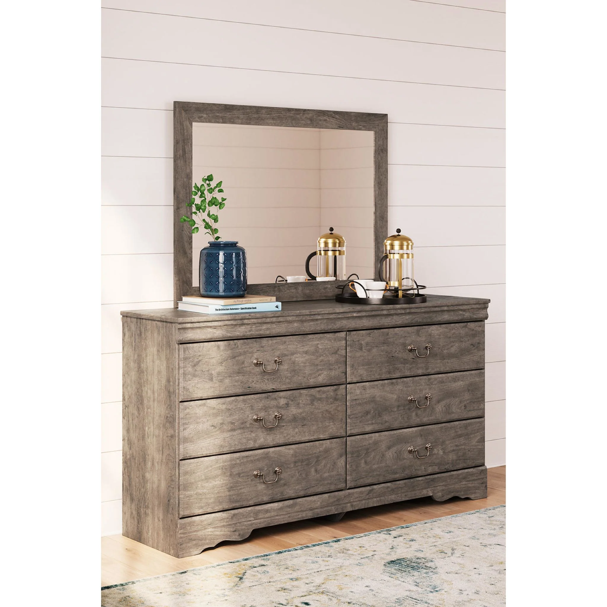 Bayzor 5 Piece King Panel Bedroom - Gray - Image 4