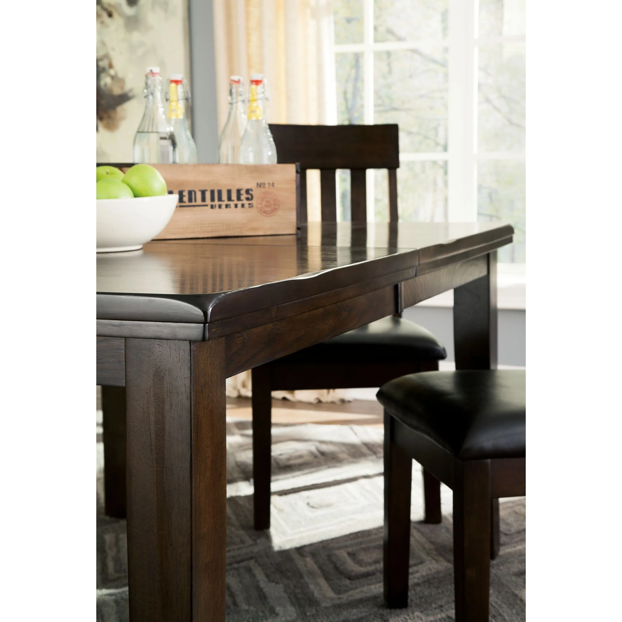 Haddigan Dining Extension Table - Dark Brown - (D596-35) - Image 3