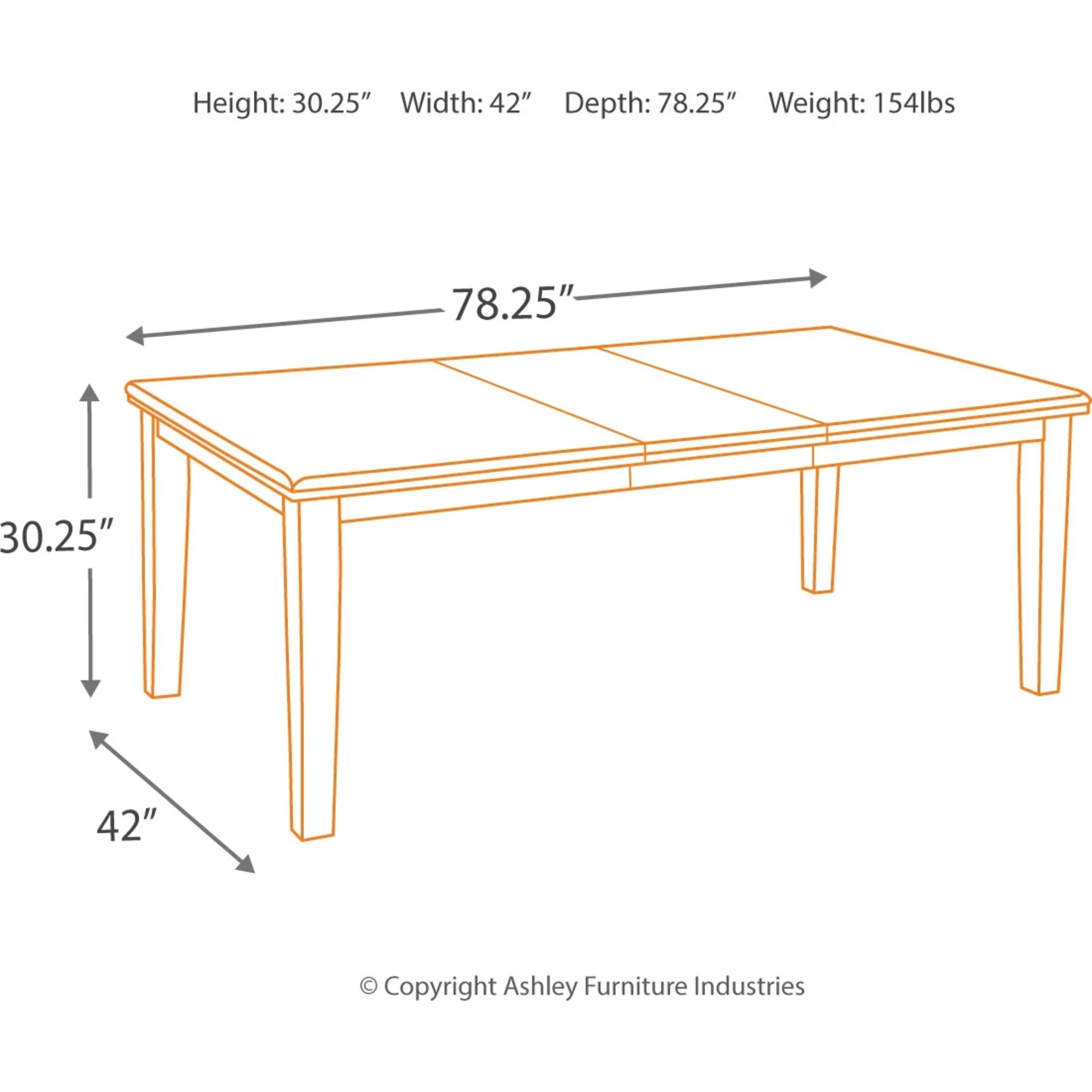 Haddigan Dining Extension Table - Dark Brown - (D596-35) - Image 4
