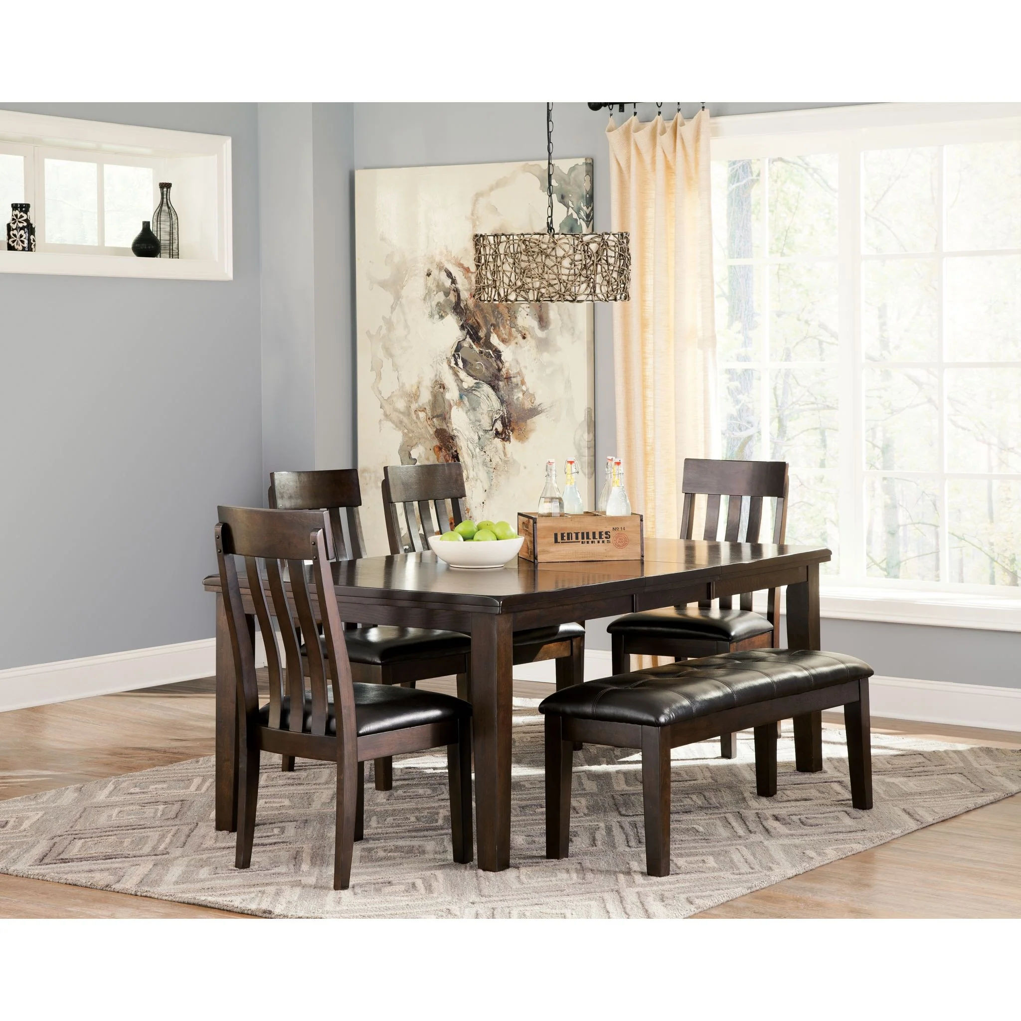 Haddigan Dining Extension Table - Dark Brown - (D596-35) - Image 5