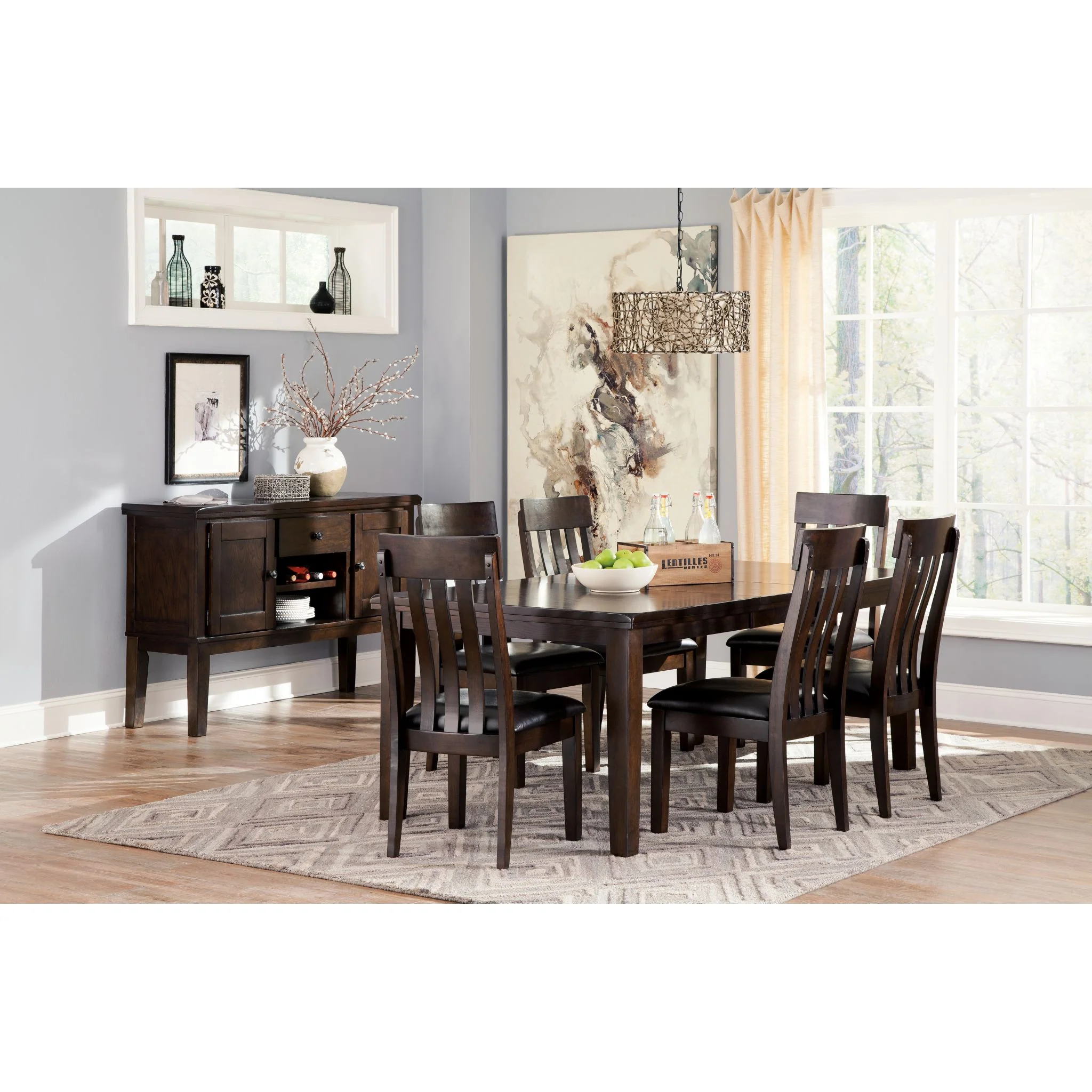 Haddigan Dining Extension Table - Dark Brown - (D596-35) - Image 6