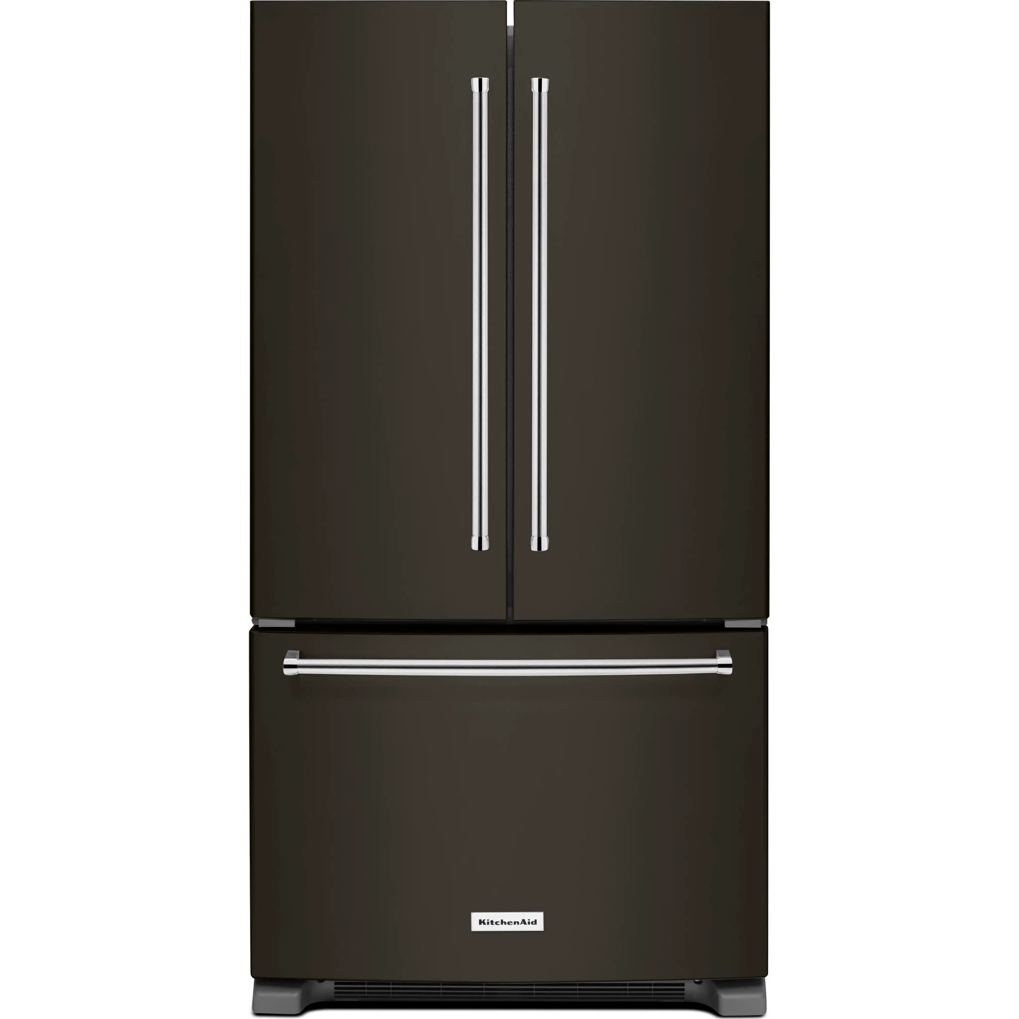 KitchenAid 22 cu. ft. 36-Inch Width Counter Depth French Door Refrigerator with Interior Dispense and PrintShieldFinish -Black Stainless (KRFC302EBS) - Image 5