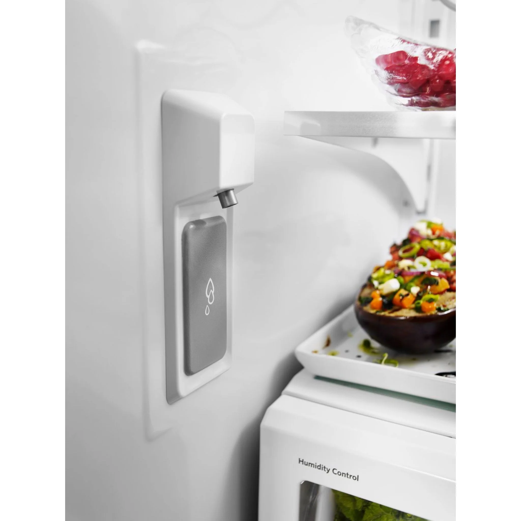 KitchenAid 22 cu.ft. 36-Inch Width Counter Depth French Door Refrigerator with Interior Dispense -Stainless Steel (KRFC302ESS) - Image 16