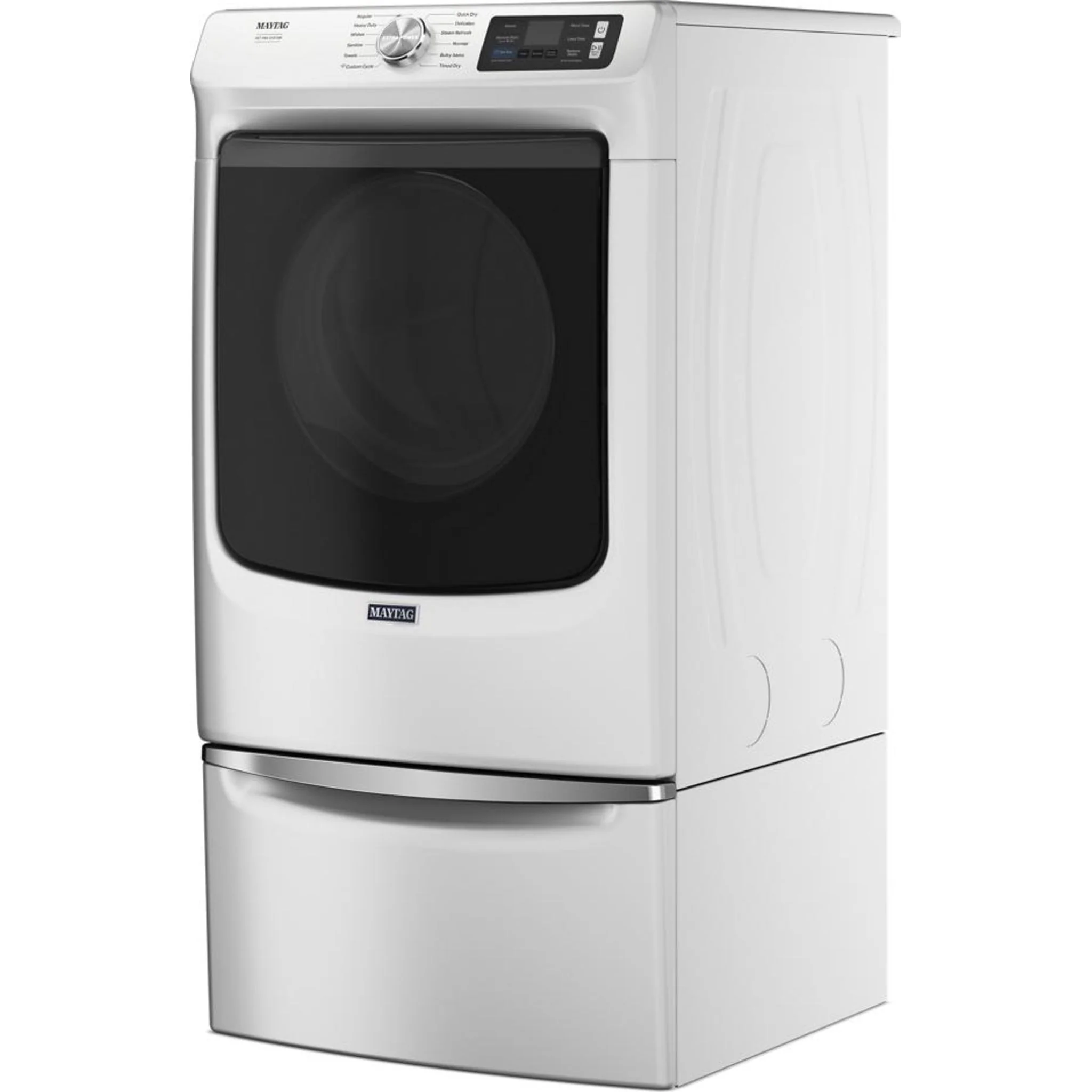 Whirlpool 15.5" (39.4 cm) Pedestal for Front Load Washer and Dryer with Storage -White with Chrome (XHPC155XW) - Image 119