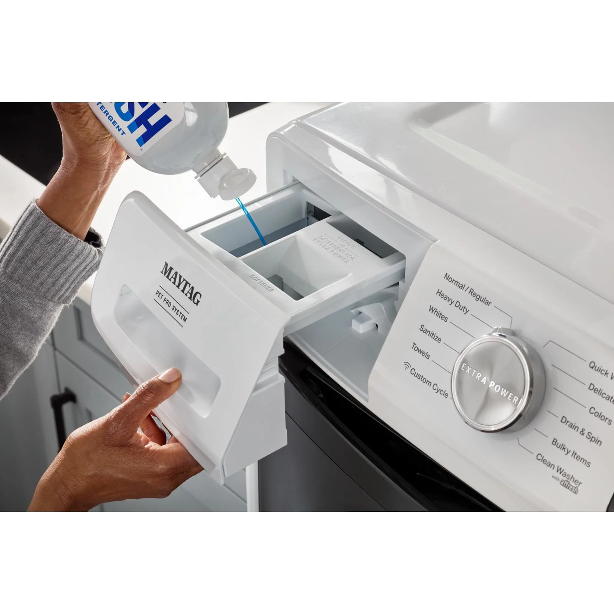 Whirlpool 15.5" (39.4 cm) Pedestal for Front Load Washer and Dryer with Storage -White with Chrome (XHPC155XW) - Image 58