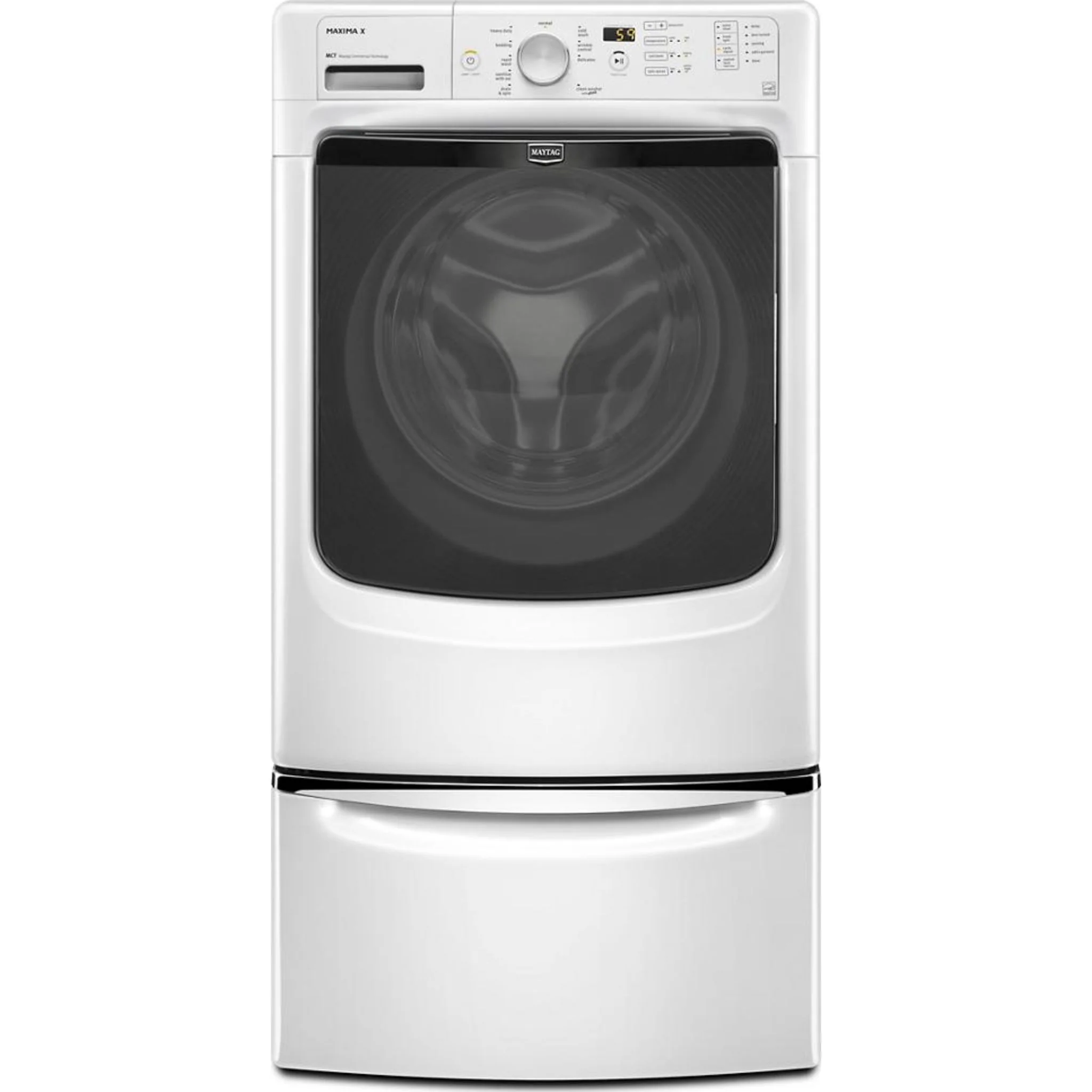 Whirlpool 15.5" (39.4 cm) Pedestal for Front Load Washer and Dryer with Storage -White with Chrome (XHPC155XW) - Image 70
