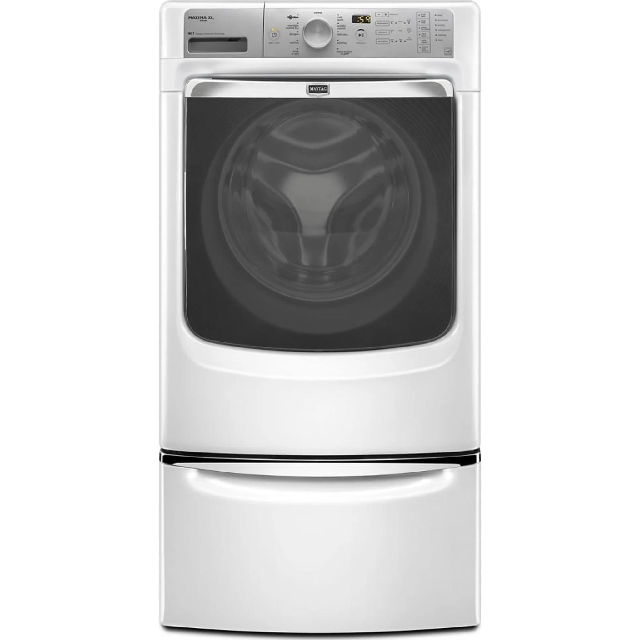 Whirlpool 15.5" (39.4 cm) Pedestal for Front Load Washer and Dryer with Storage -White with Chrome (XHPC155XW) - Image 72