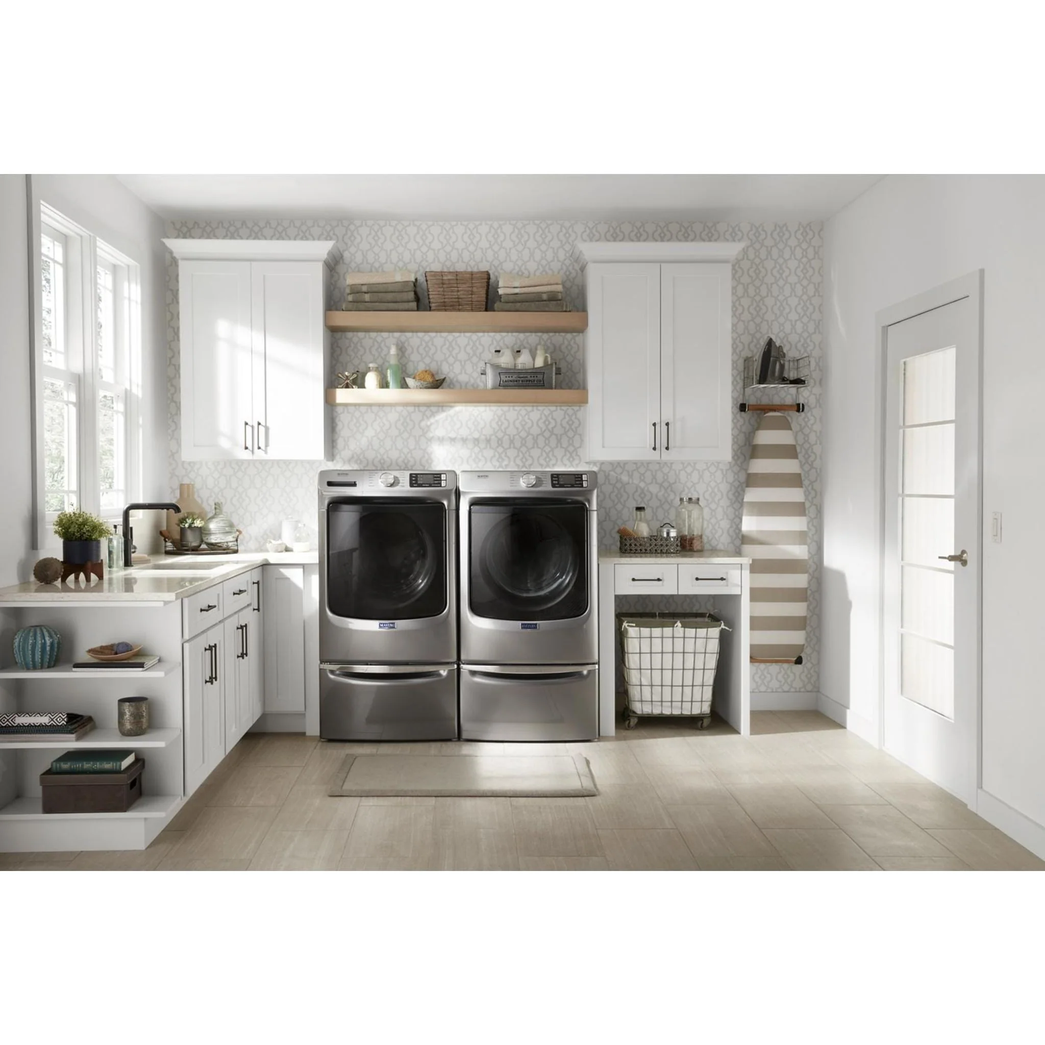 Whirlpool 15.5" (39.4 cm) Pedestal for Front Load Washer and Dryer with Storage -Chrome Shadow (XHPC155YC) - Image 69