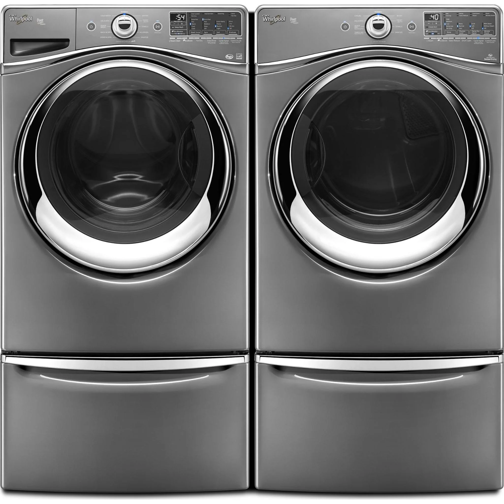 Whirlpool 15.5" (39.4 cm) Pedestal for Front Load Washer and Dryer with Storage -Chrome Shadow (XHPC155YC) - Image 7