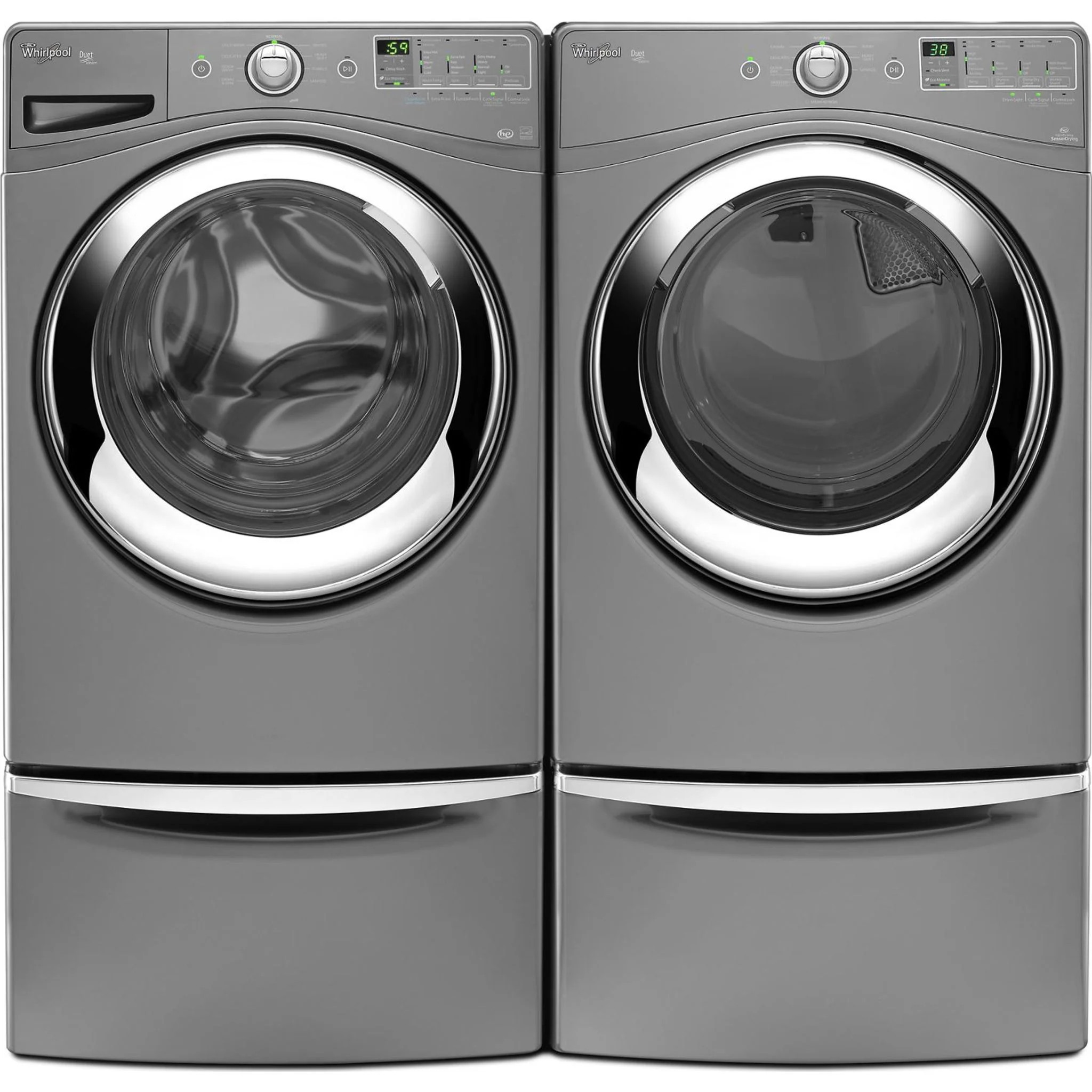 Whirlpool 15.5" (39.4 cm) Pedestal for Front Load Washer and Dryer with Storage -Chrome Shadow (XHPC155YC) - Image 76