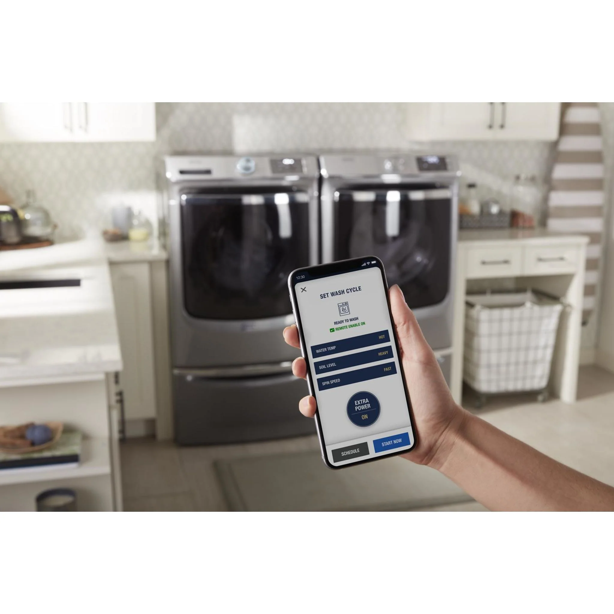 Whirlpool 15.5" (39.4 cm) Pedestal for Front Load Washer and Dryer with Storage -Chrome Shadow (XHPC155YC) - Image 93