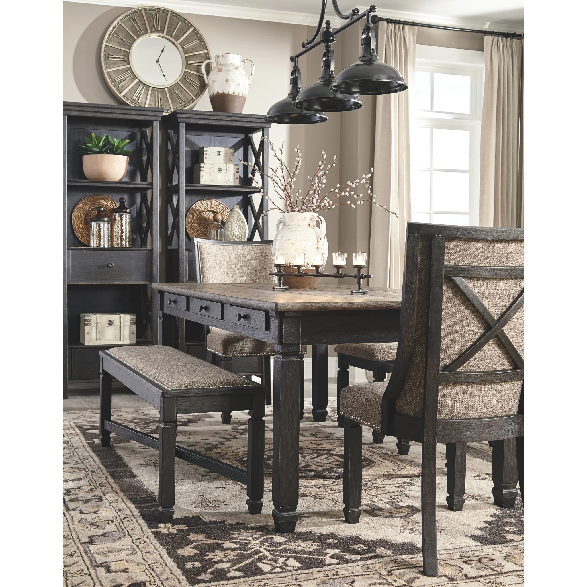 Tyler Creek Display Cabinet - Black/Grey - (D736-76) - Image 6