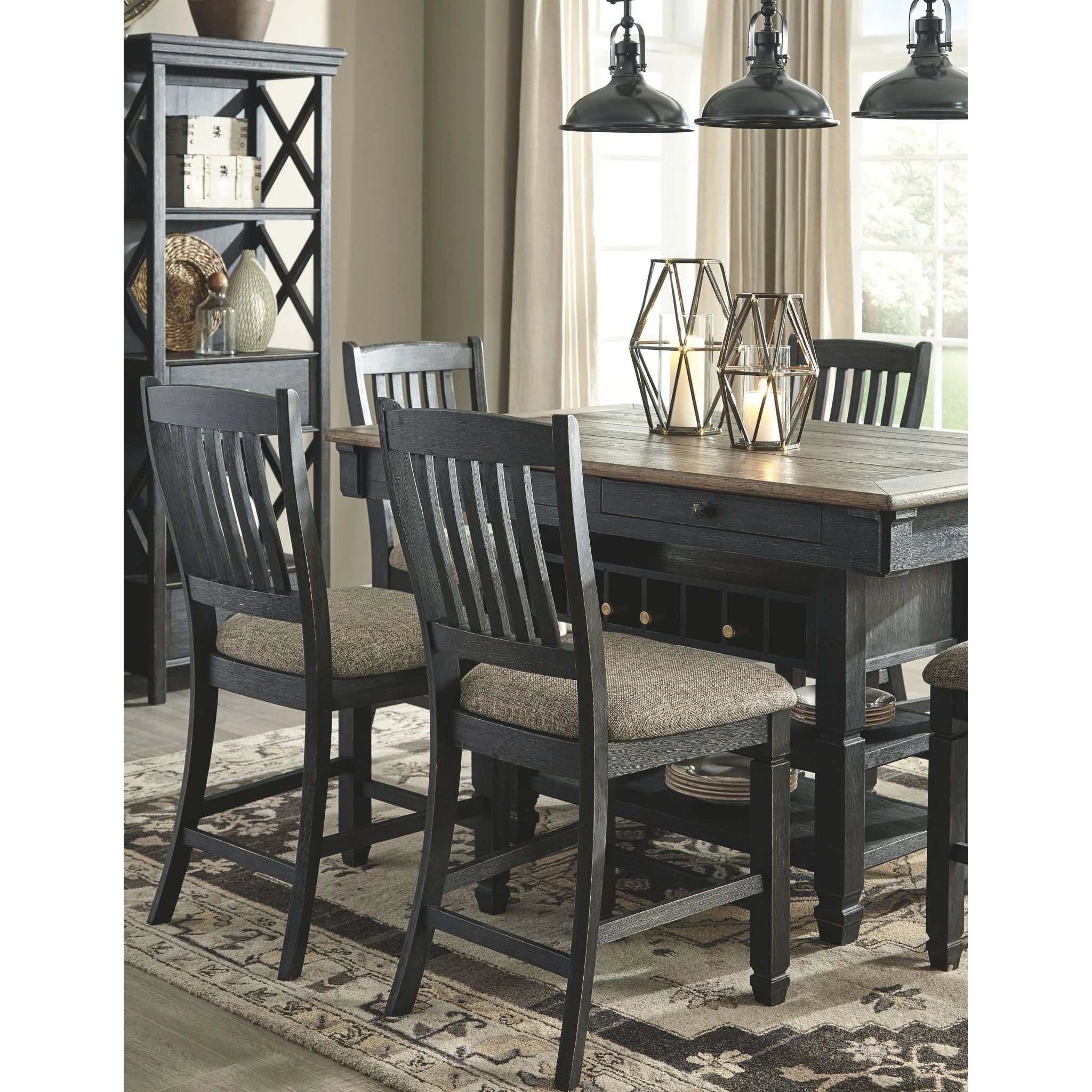 Tyler Creek Display Cabinet - Black/Grey - (D736-76) - Image 7