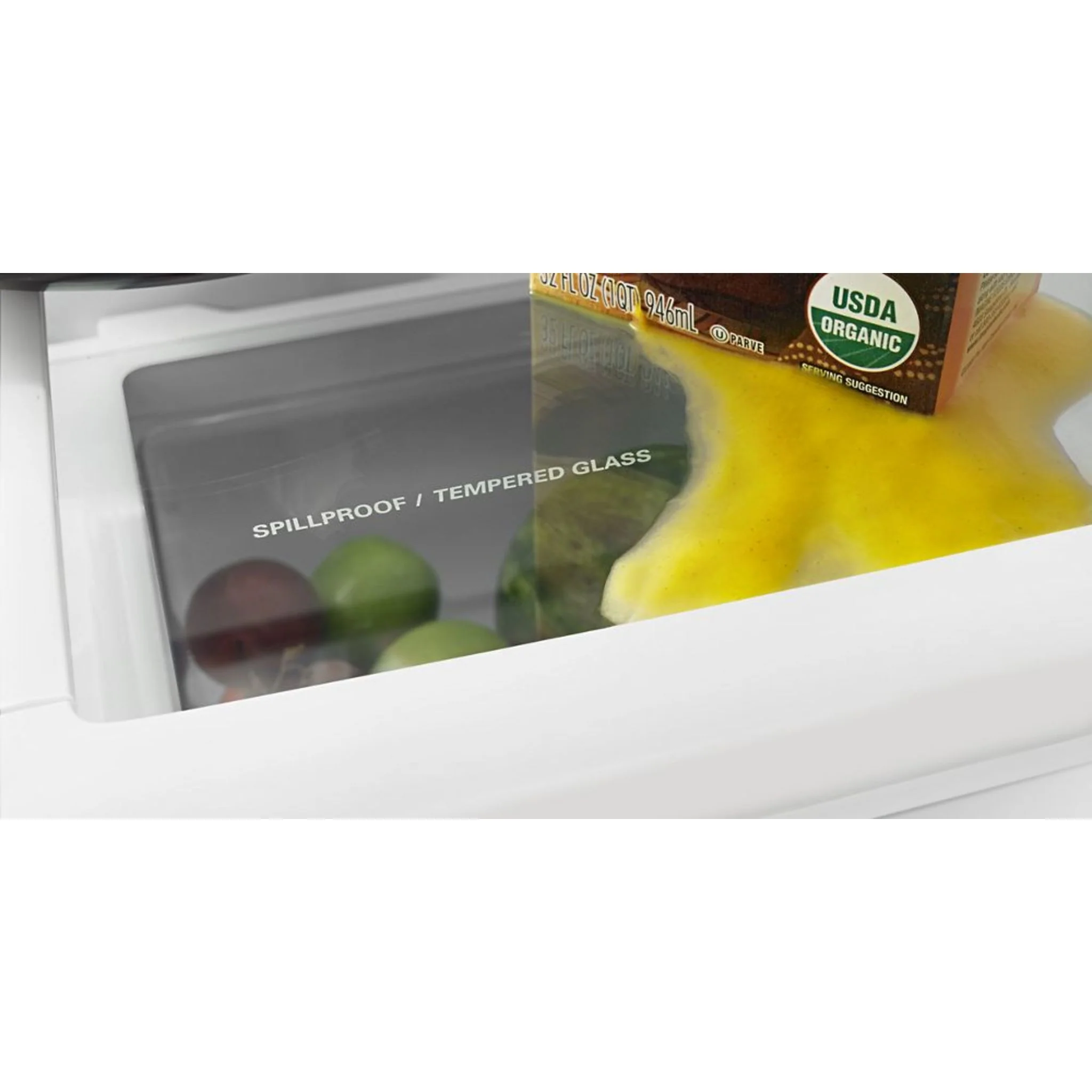 Whirlpool 19 cu. ft. Bottom-Freezer Refrigerator with Freezer Drawer - White (WRB329DFBW) - Image 17